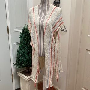By together sleeveless cardigan with tassels